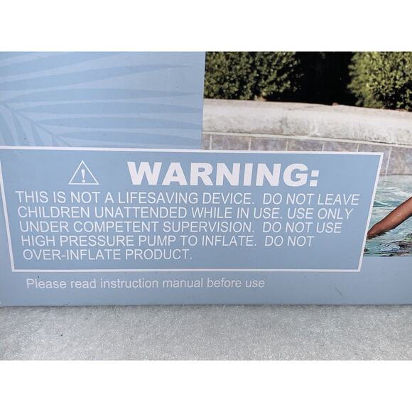 Inflatable Oversized Pool Float Smiling Shark Swimming 82.6" 176# Capacity NEW - Picture 4 of 10